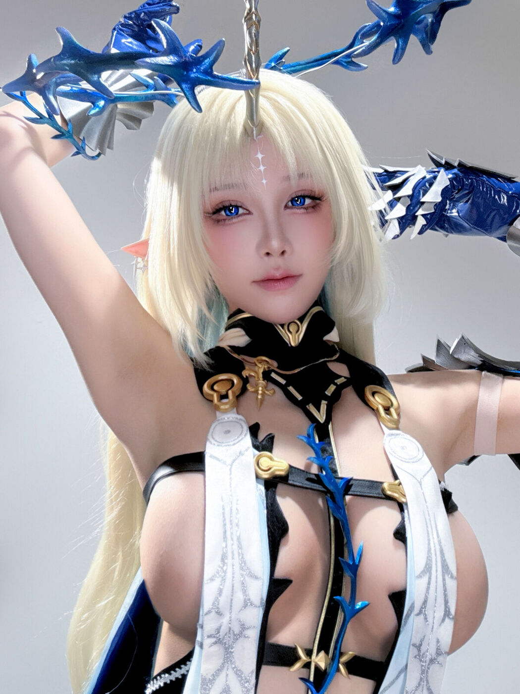 Coser@水淼Aqua – 遐蝶+芙露德莉斯 自拍 (46P)