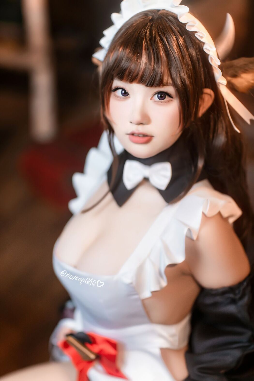 Coser@七七娜娜子 – 牛牛女仆 (43P – 7V)