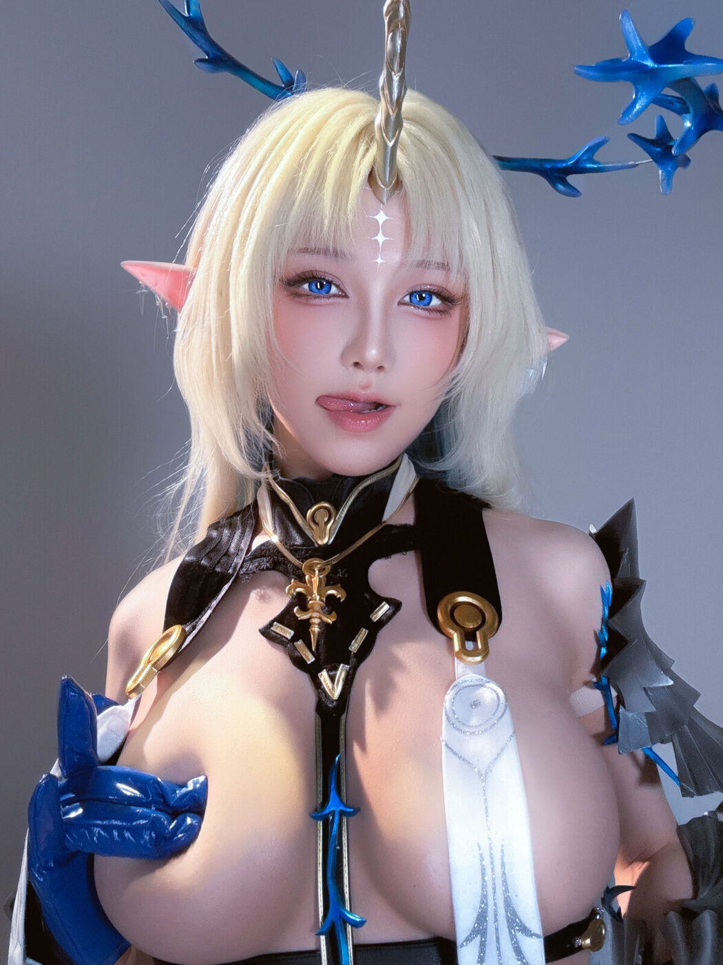 Coser@水淼Aqua – 遐蝶+芙露德莉斯 自拍 (46P)