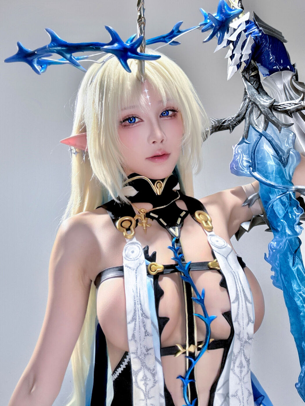 Coser@水淼Aqua – 遐蝶+芙露德莉斯 自拍 (46P)