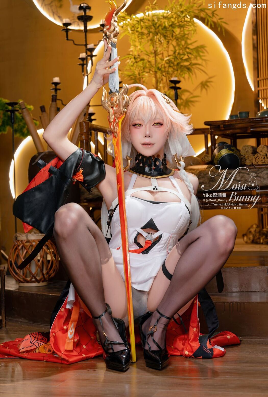 Coser@黏黏团子兔 – TC 6月作品 炽羽策阵星-长离 Part01 (57P – 5V)