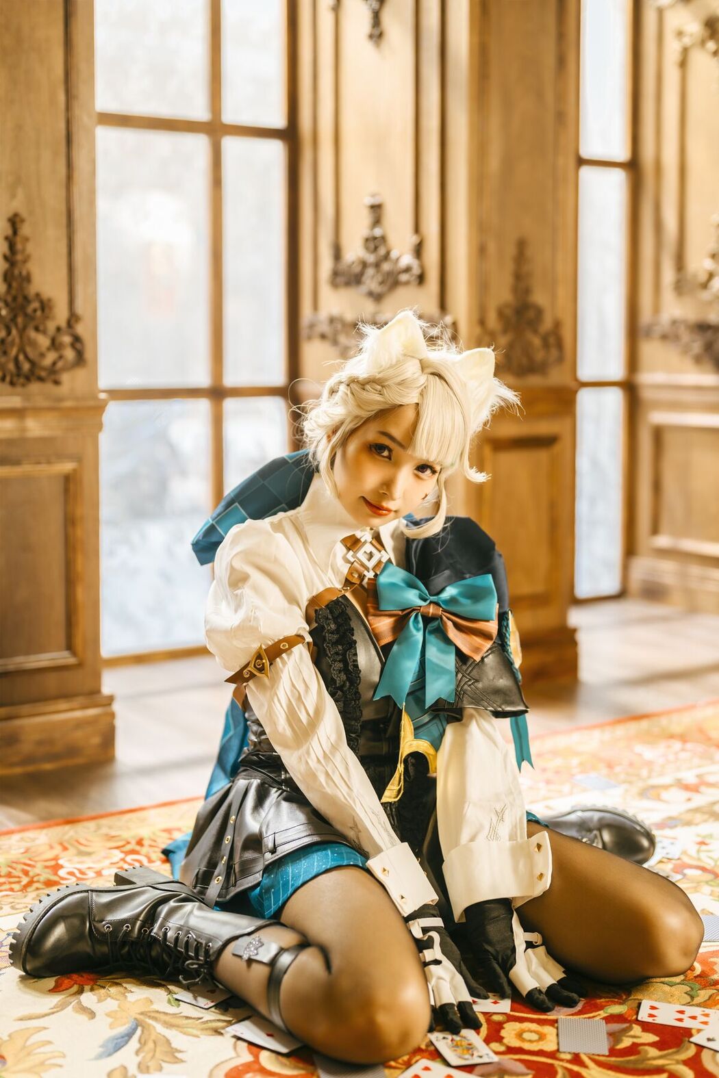 Coser@慕慕Momo – 原神 Genshin 琳妮特的色情魔術 室内 (57P)