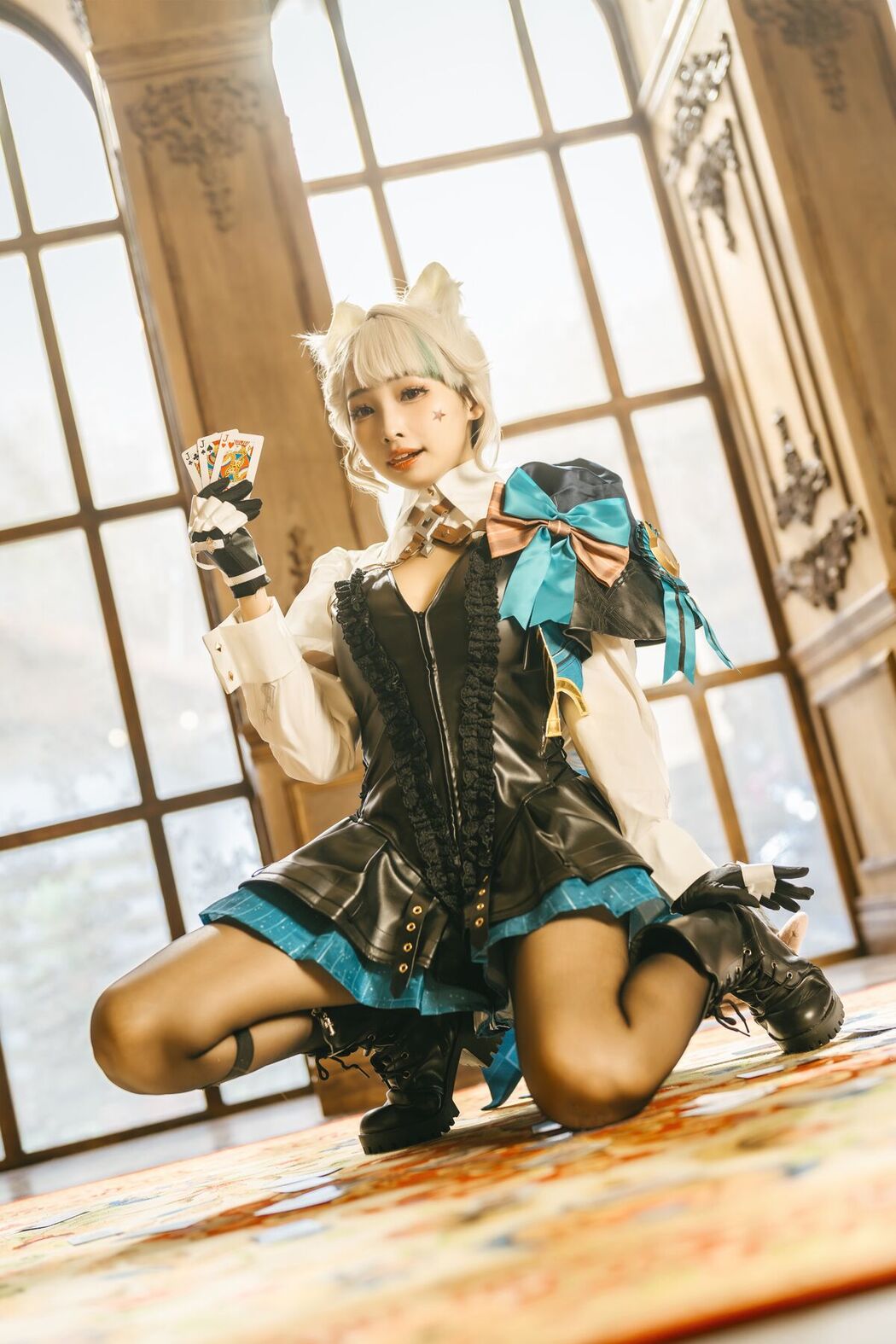 Coser@慕慕Momo – 原神 Genshin 琳妮特的色情魔術 室内 (57P)