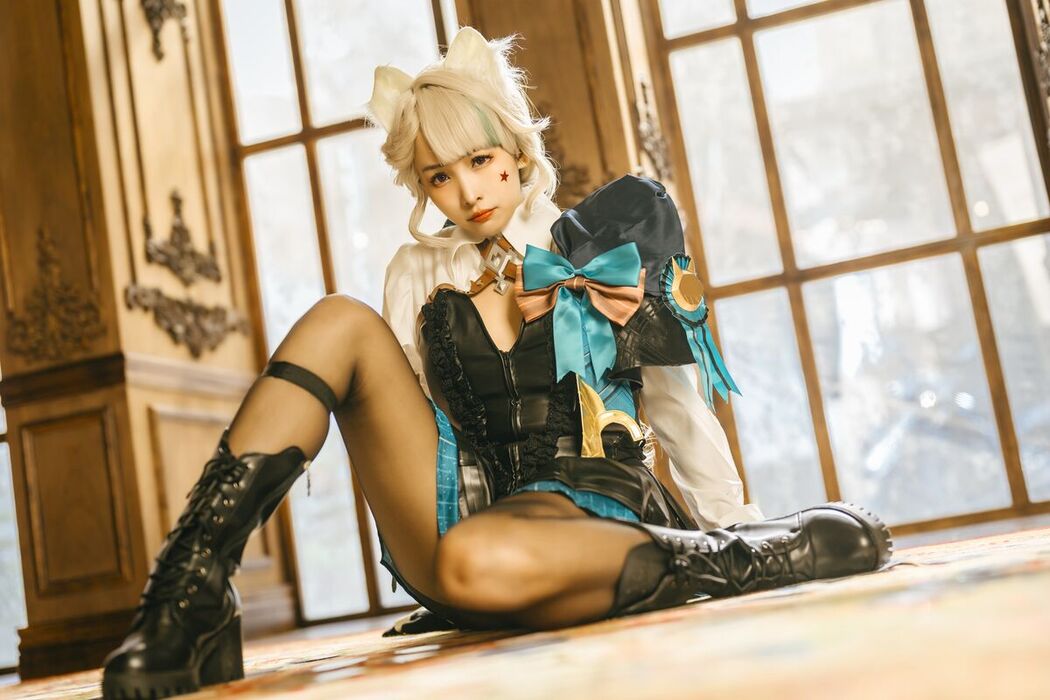 Coser@慕慕Momo – 原神 Genshin 琳妮特的色情魔術 室内 (57P)