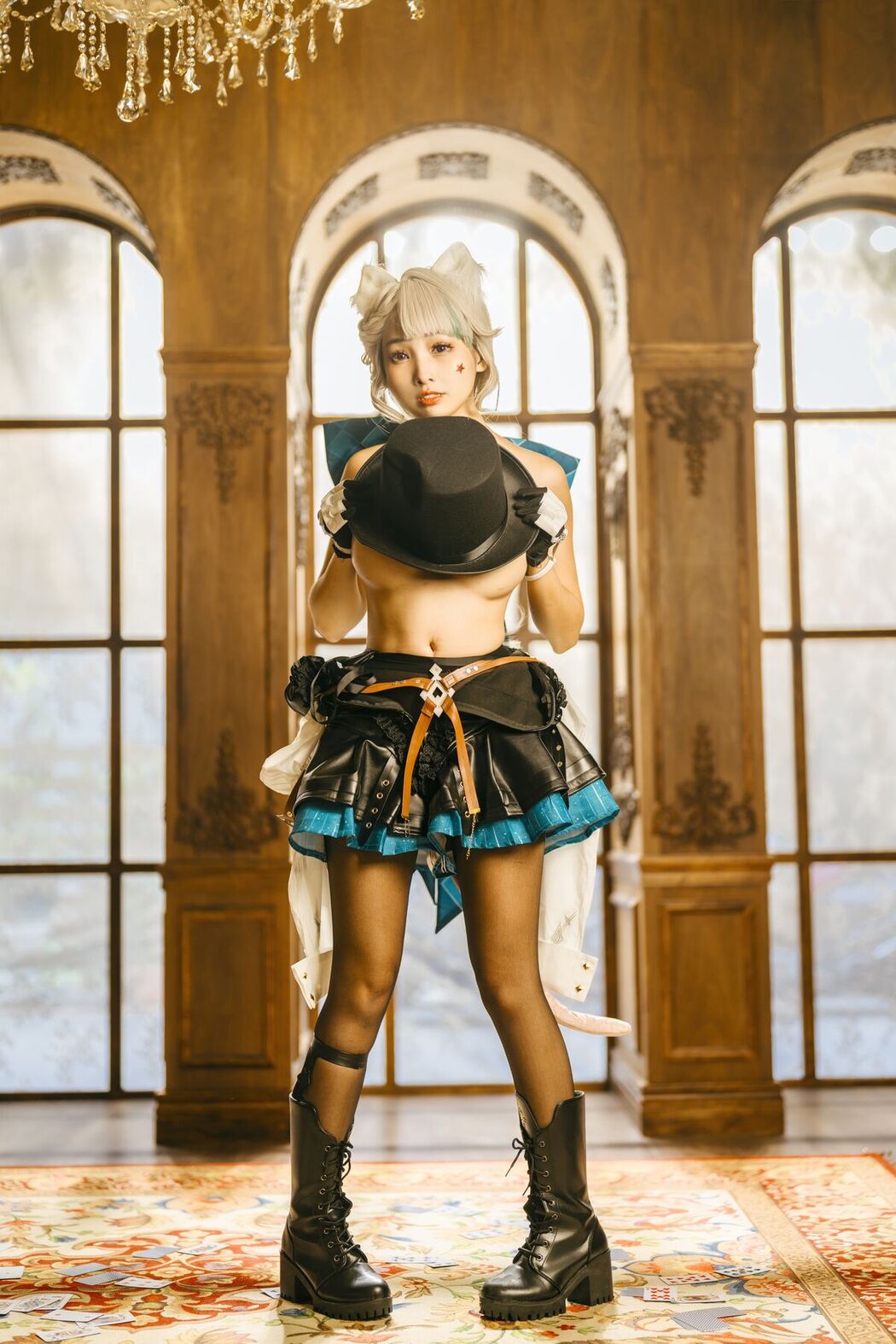 Coser@慕慕Momo &#8211; 原神 Genshin 琳妮特的色情魔術 室内 (57P)