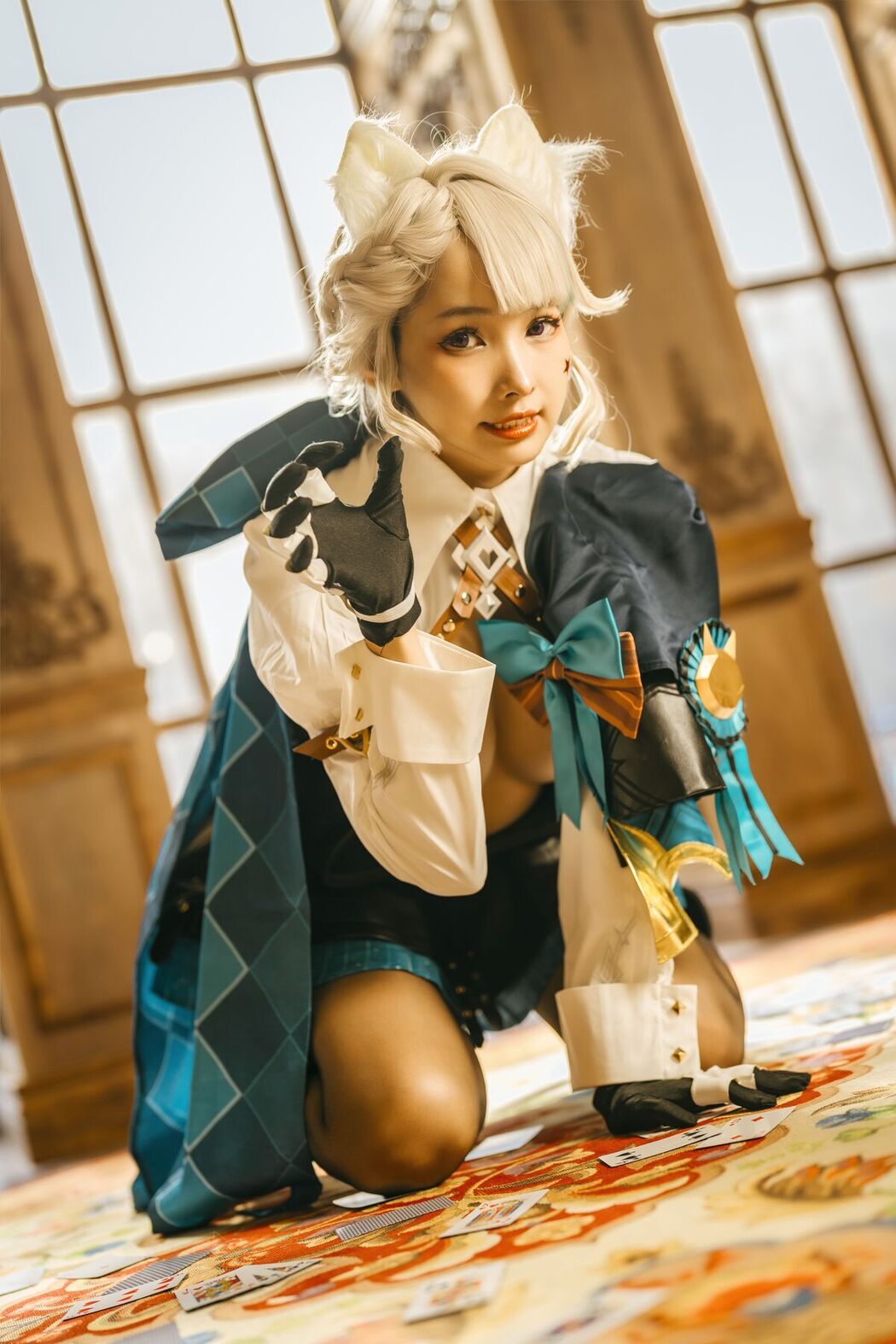 Coser@慕慕Momo &#8211; 原神 Genshin 琳妮特的色情魔術 室内 (57P)