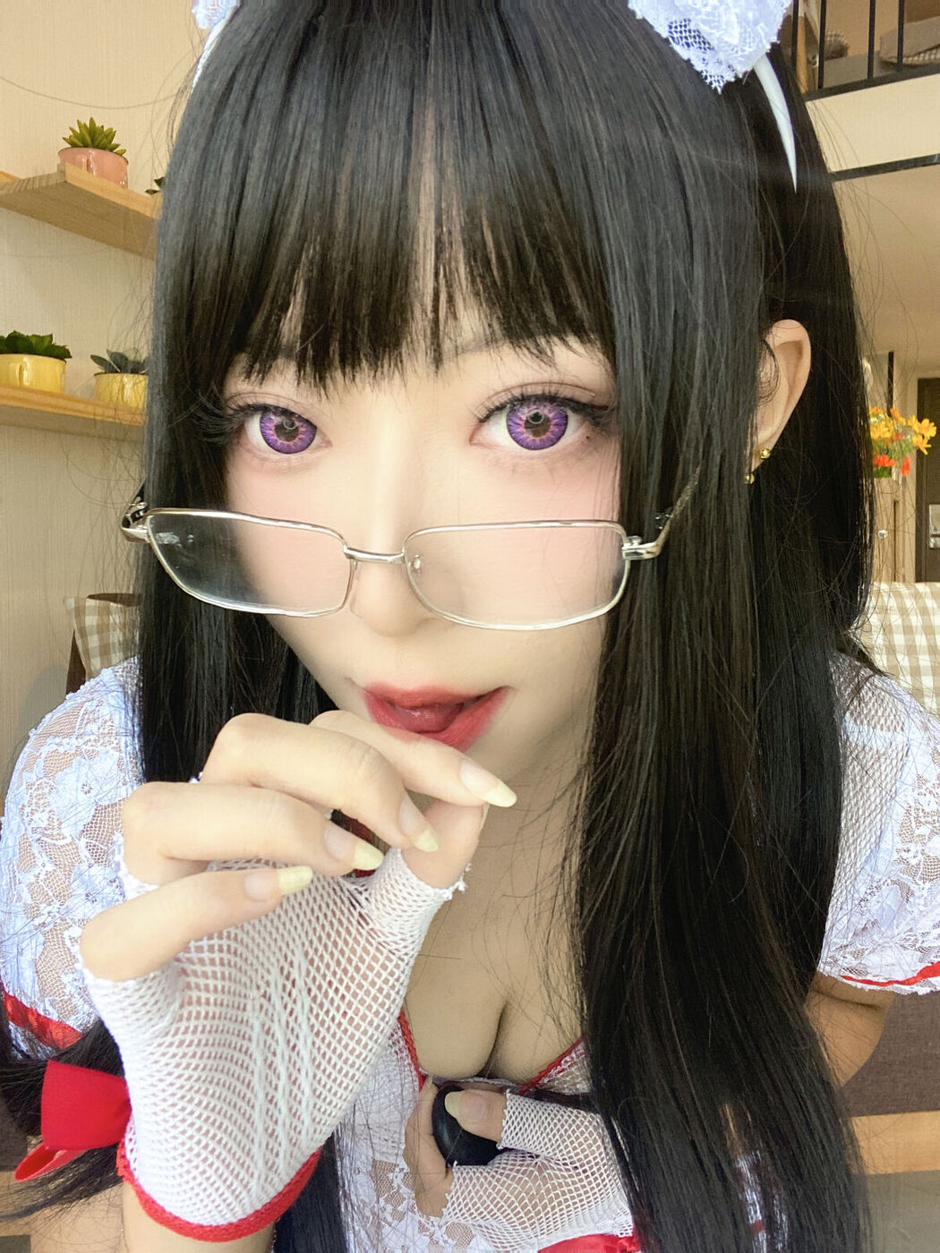 Coser@Money冷冷 – 白网护士套 (49P)