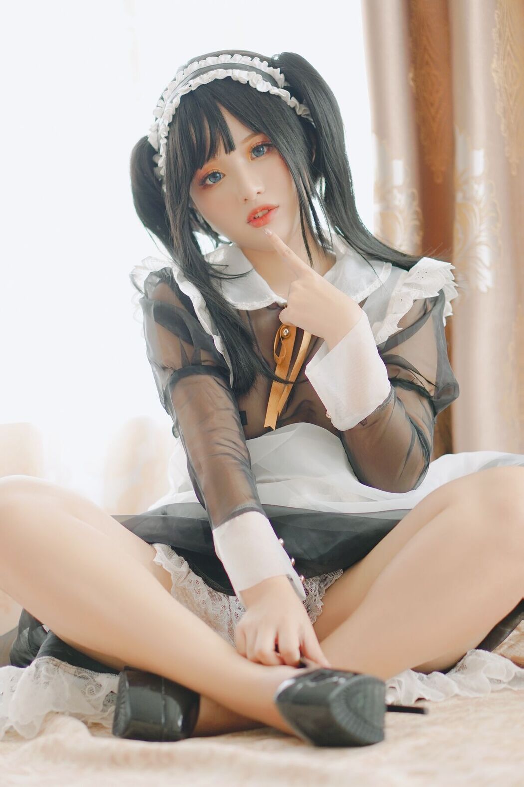 Coser@Chono Black – Transparent Maid (17P)