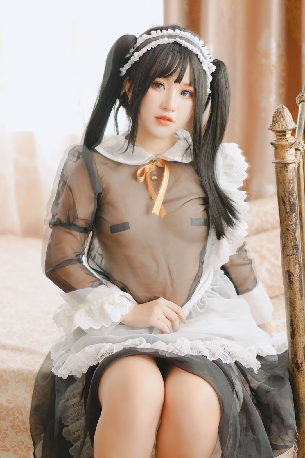 Coser@Chono Black – Transparent Maid (17P)