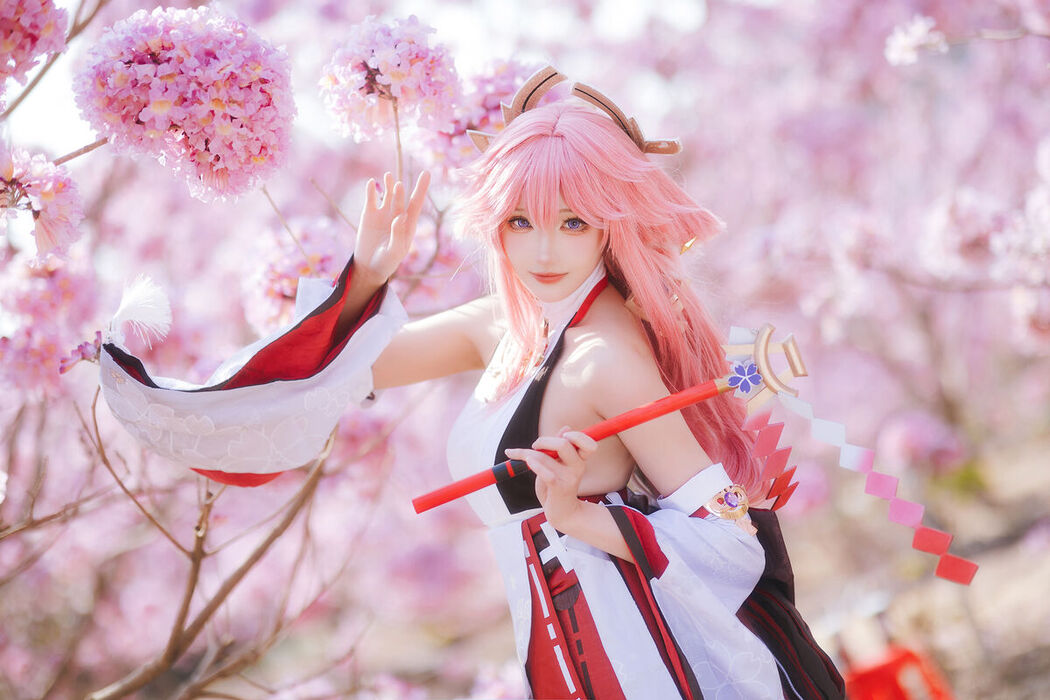 Coser@瓜希酱 – 原神 八重神子 (20P)