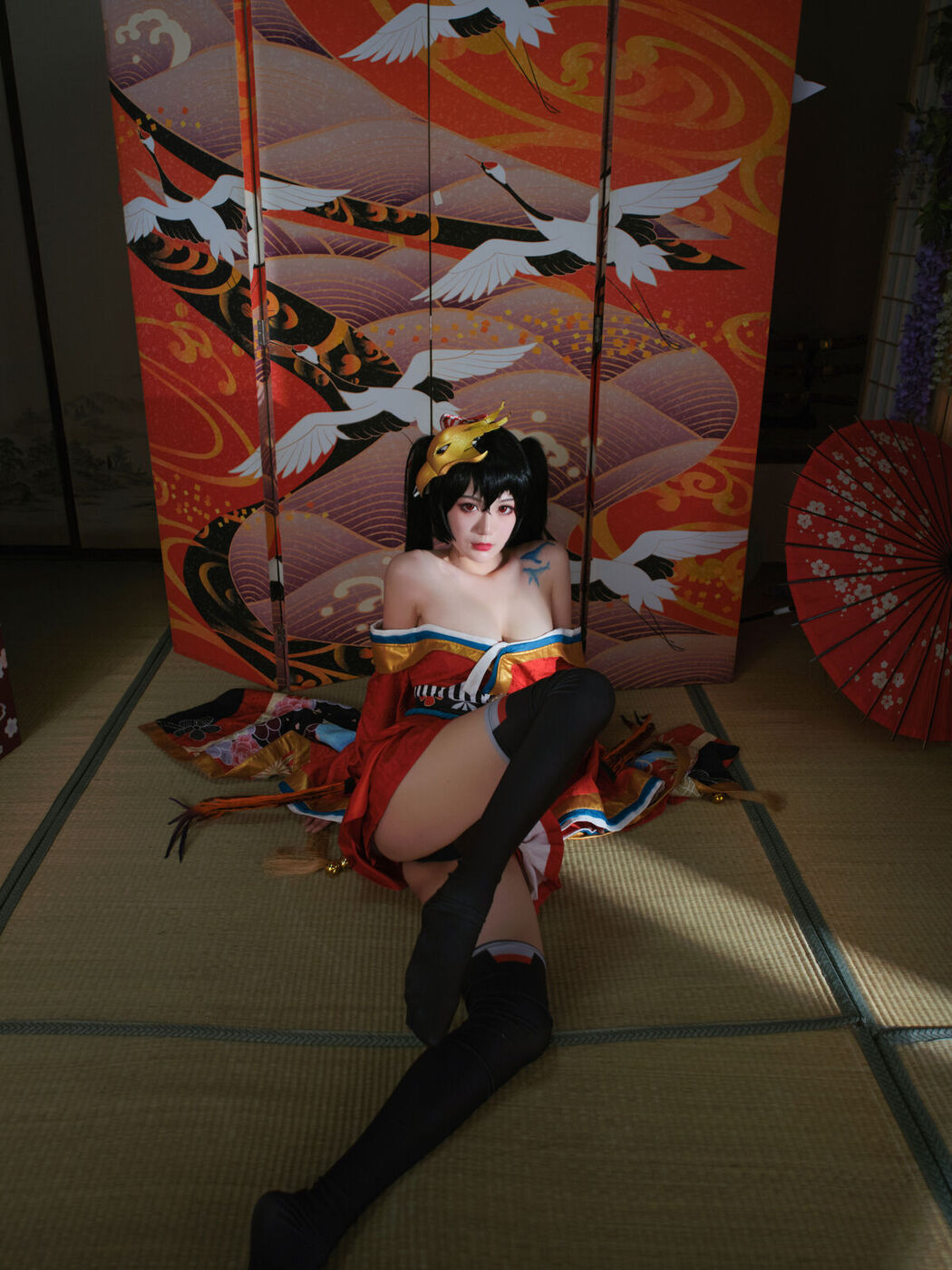 Coser@一米八的大梨子 – 大凤和服 (32P)