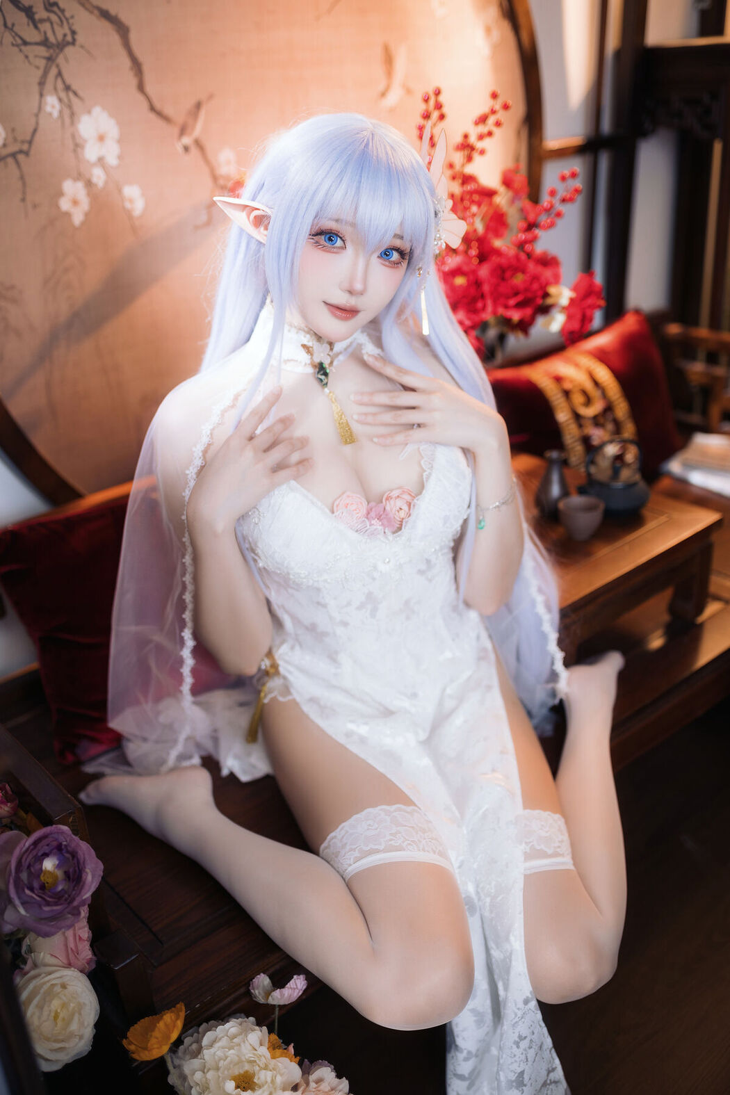 Coser@瓜希酱 – 阿尔比恩旗袍 (20P)