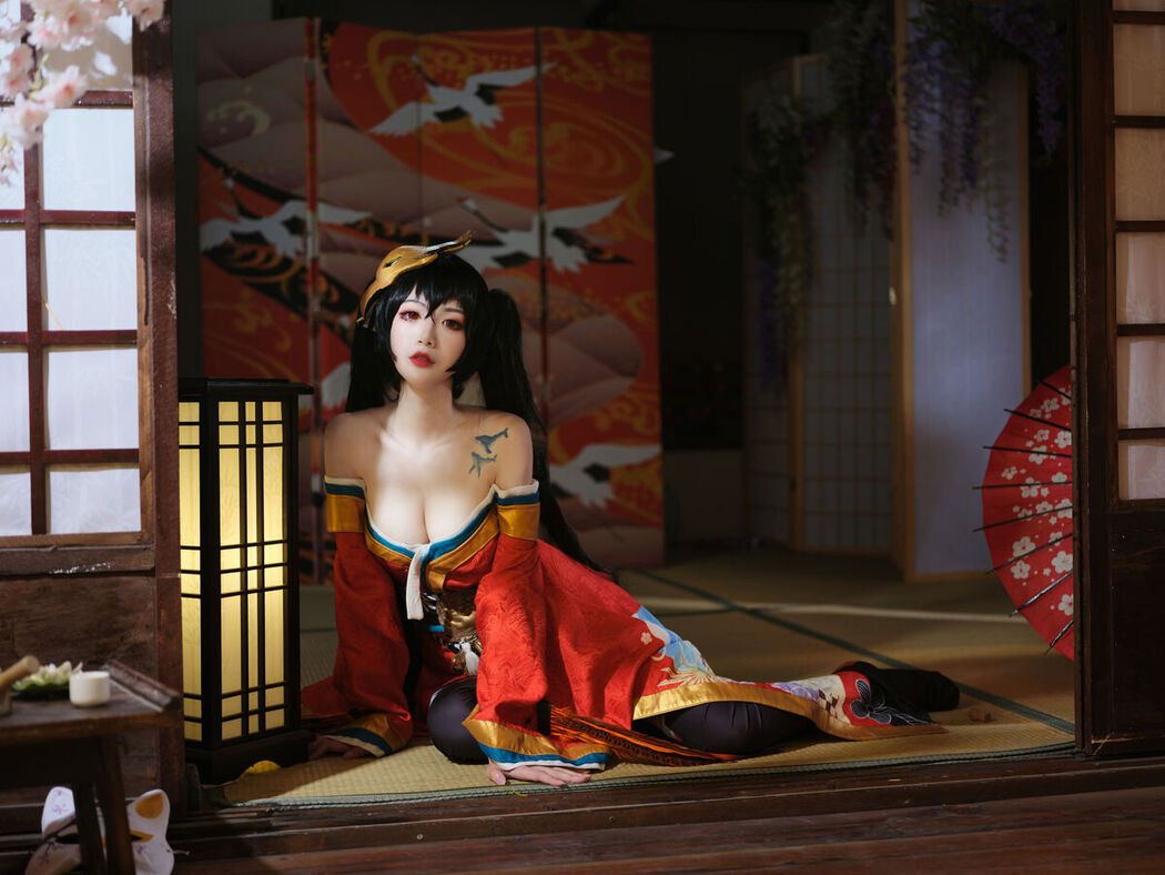 Coser@一米八的大梨子 – 大凤和服 (32P)