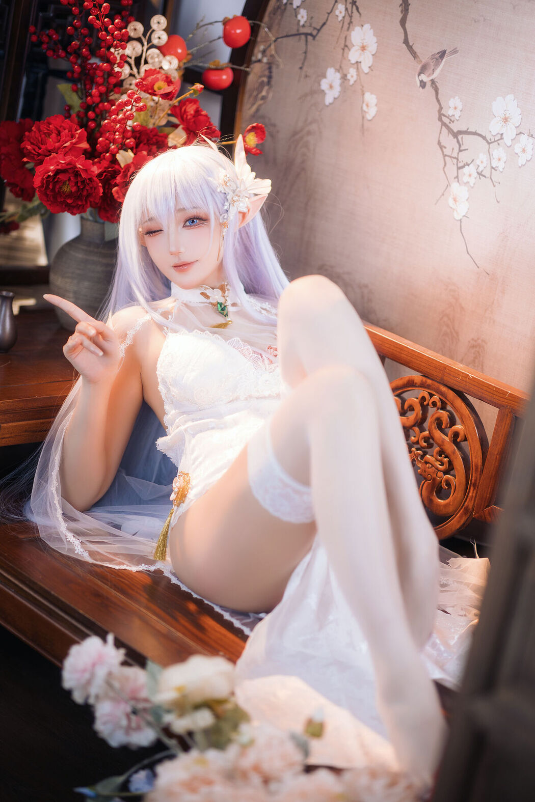 Coser@瓜希酱 – 阿尔比恩旗袍 (20P)