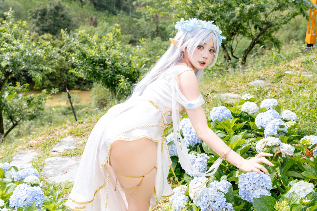 Coser@PoppaChan – Frieren Blue Valley Dress (39P)