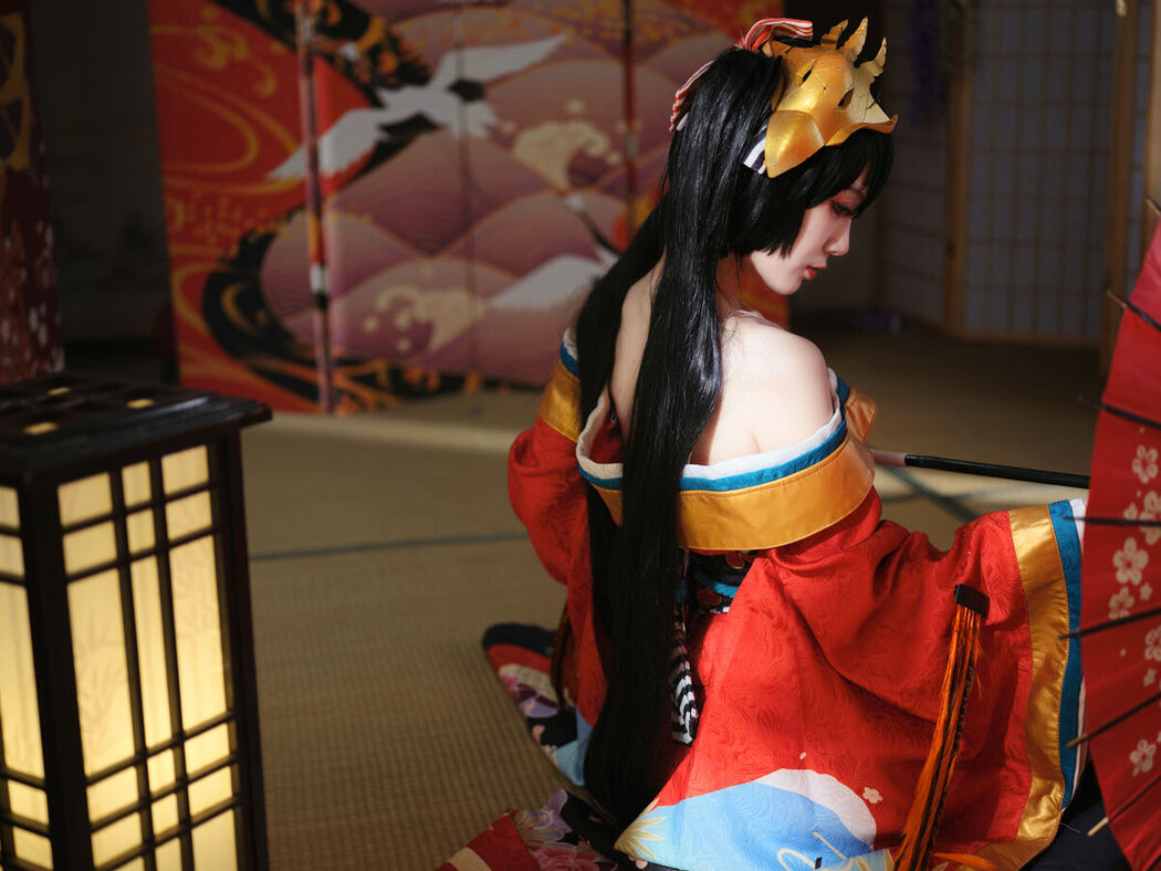 Coser@一米八的大梨子 – 大凤和服 (32P)