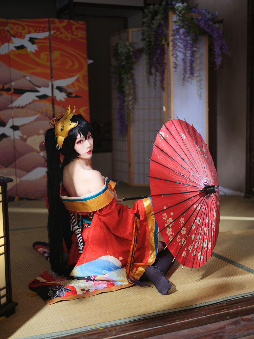 Coser@一米八的大梨子 – 大凤和服 (32P)