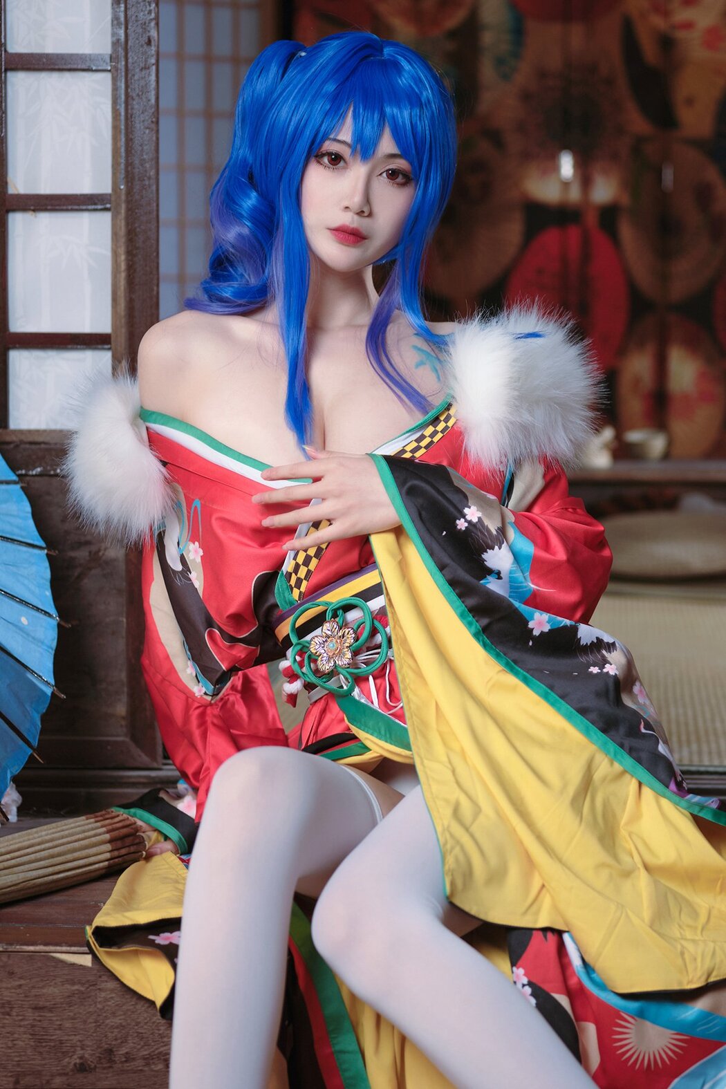 Coser@一米八的大梨子 – 圣姨和服 (19P) Cover Photo