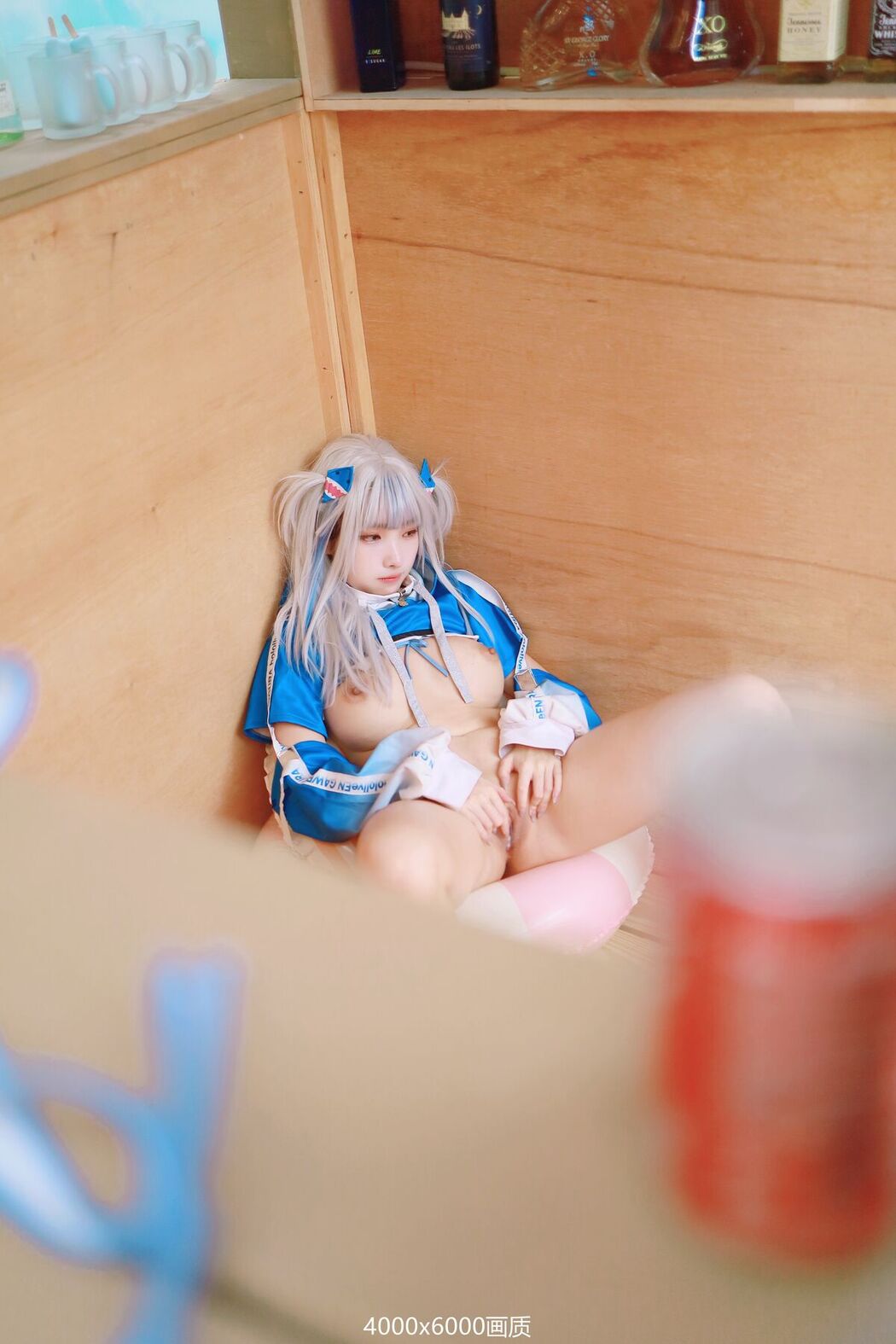 Coser@慕慕Momo &#8211; 鲨鱼制服 Gura (58P &#8211; 1V)