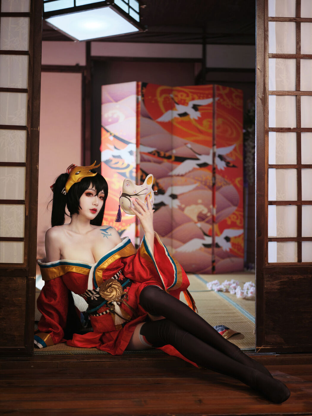 Coser@一米八的大梨子 – 大凤和服 (32P)