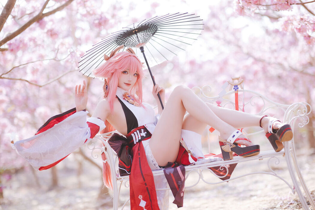Coser@瓜希酱 &#8211; 原神 八重神子 (20P)