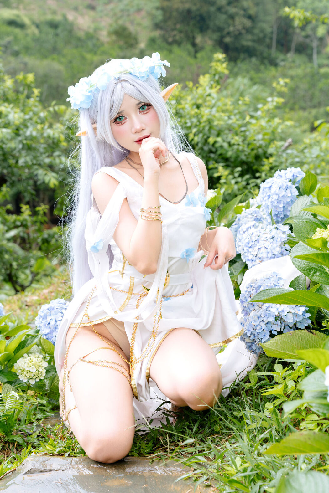 Coser@PoppaChan – Frieren Blue Valley Dress (39P)