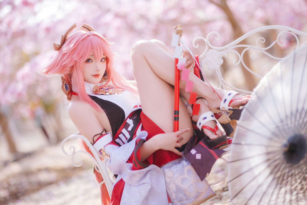 Coser@瓜希酱 – 原神 八重神子 (20P)