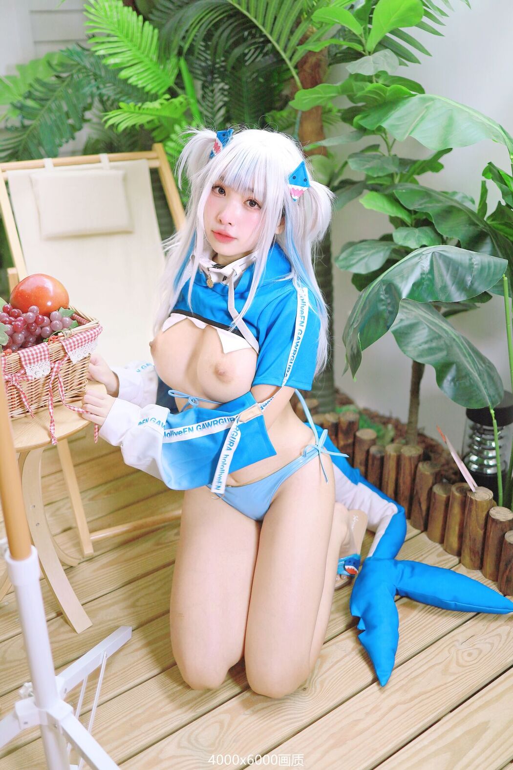 Coser@慕慕Momo &#8211; 鲨鱼制服 Gura (58P &#8211; 1V)