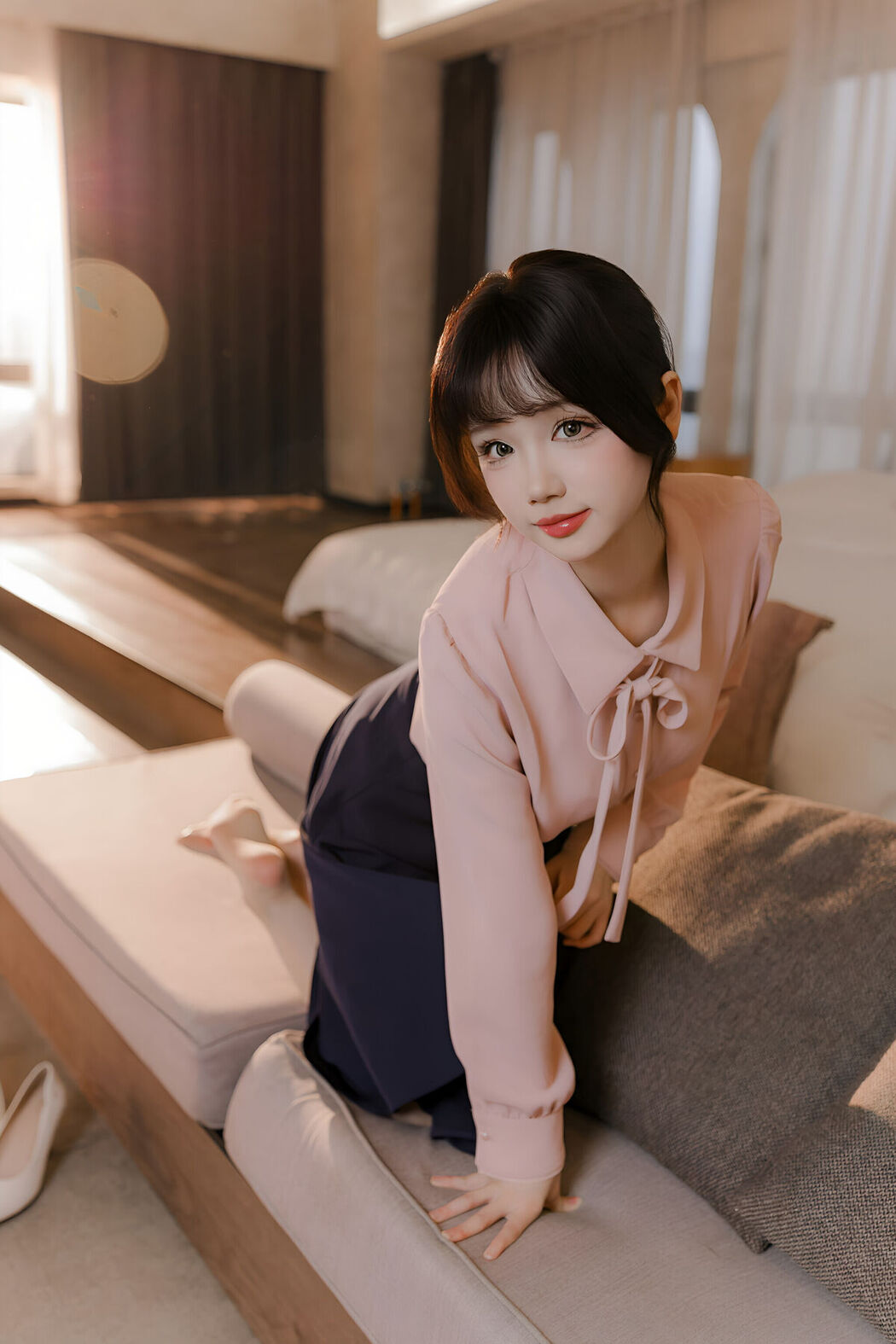 Coser@雪晴Astra – 肉丝通勤OL (72P – 1V)