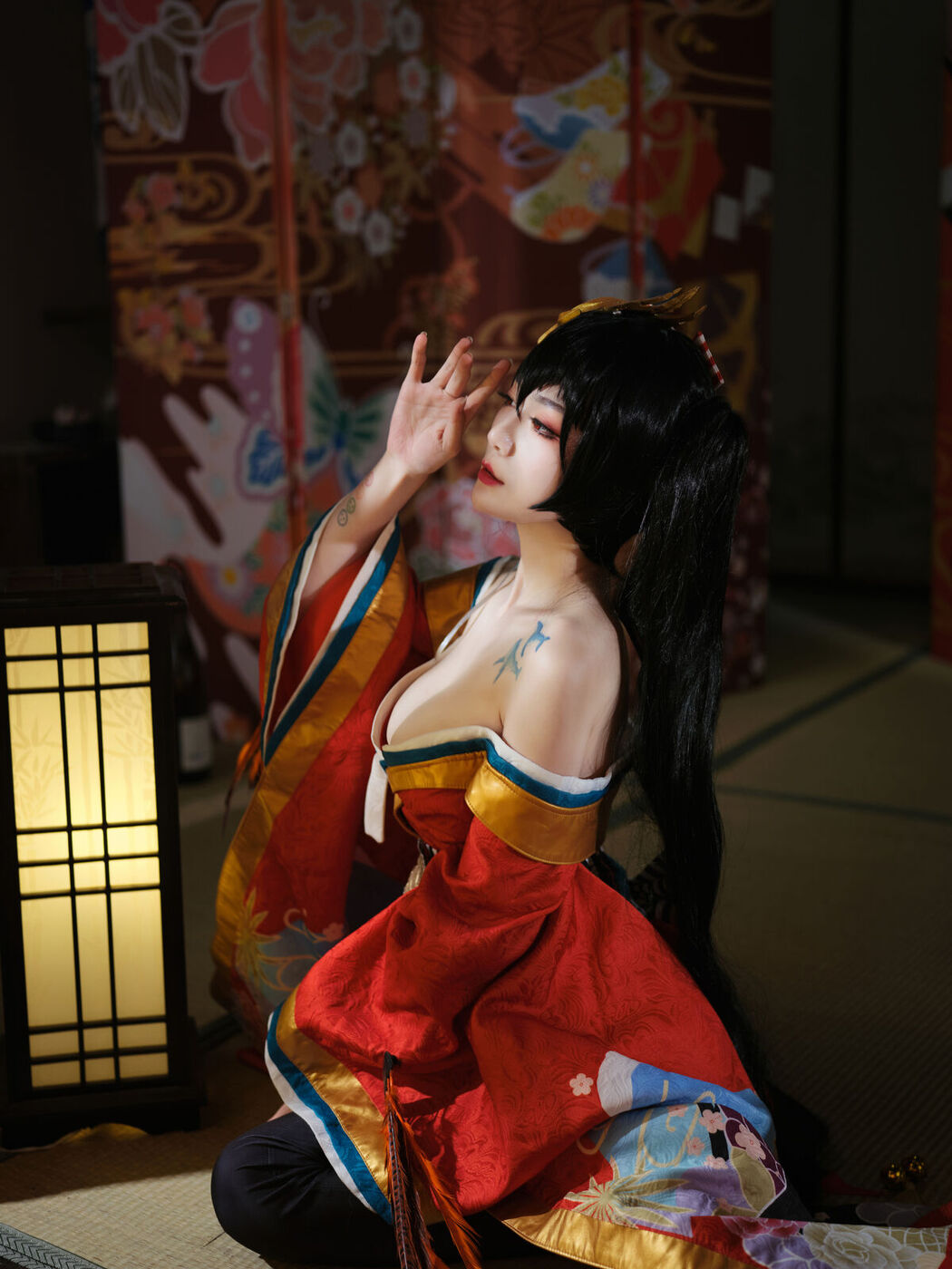 Coser@一米八的大梨子 – 大凤和服 (32P)