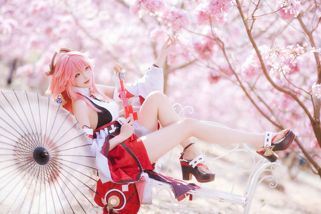 Coser@瓜希酱 – 原神 八重神子 (20P)