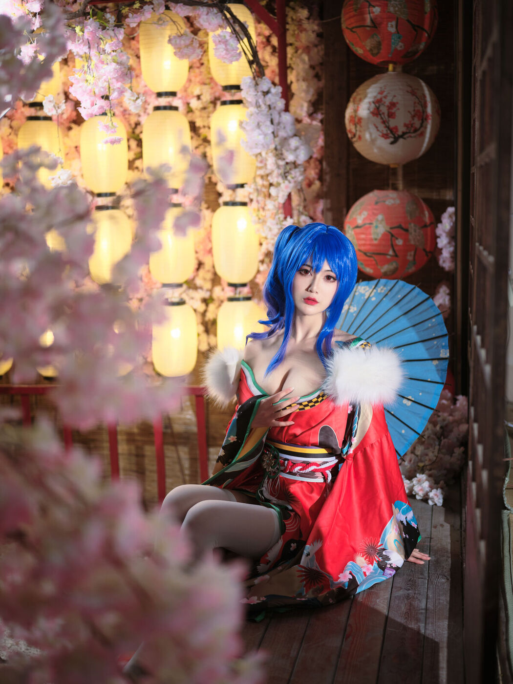 Coser@一米八的大梨子 – 圣姨和服 (19P)