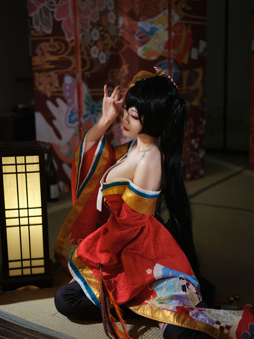 Coser@一米八的大梨子 – 大凤和服 (32P)