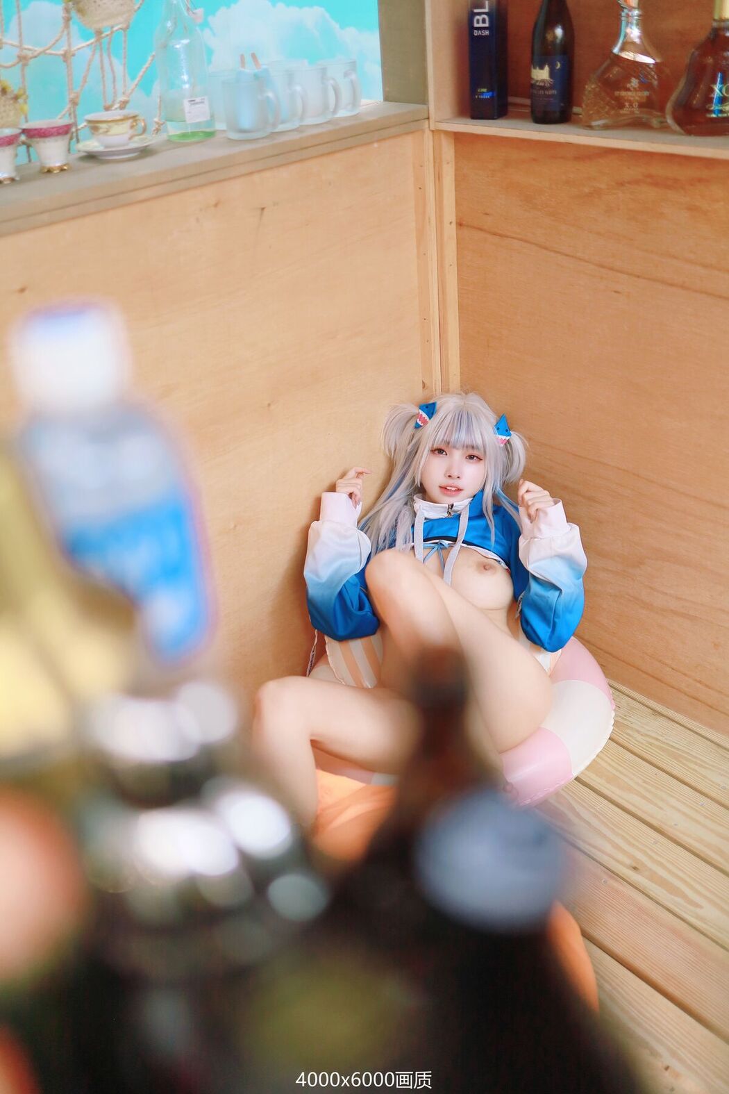 Coser@慕慕Momo &#8211; 鲨鱼制服 Gura (58P &#8211; 1V)