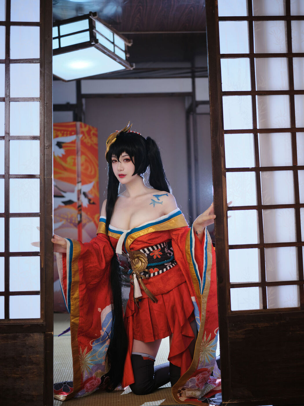 Coser@一米八的大梨子 – 大凤和服 (32P)