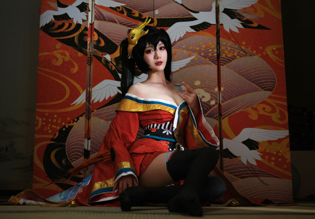 Coser@一米八的大梨子 – 大凤和服 (32P)