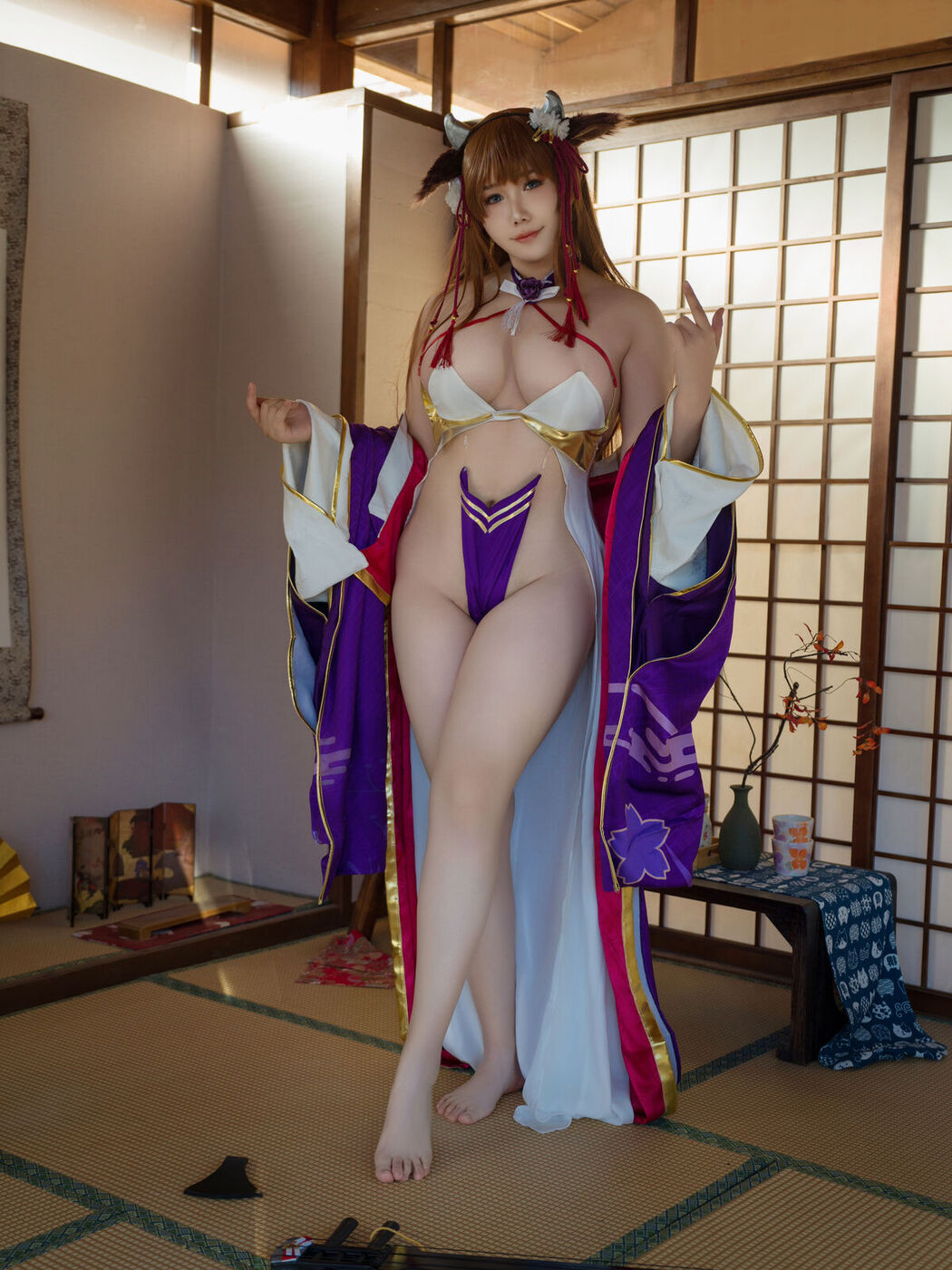 Coser@麻花麻花酱 &#8211; 碧蓝航线 樫野 牛牛 (29P &#8211; 1V)