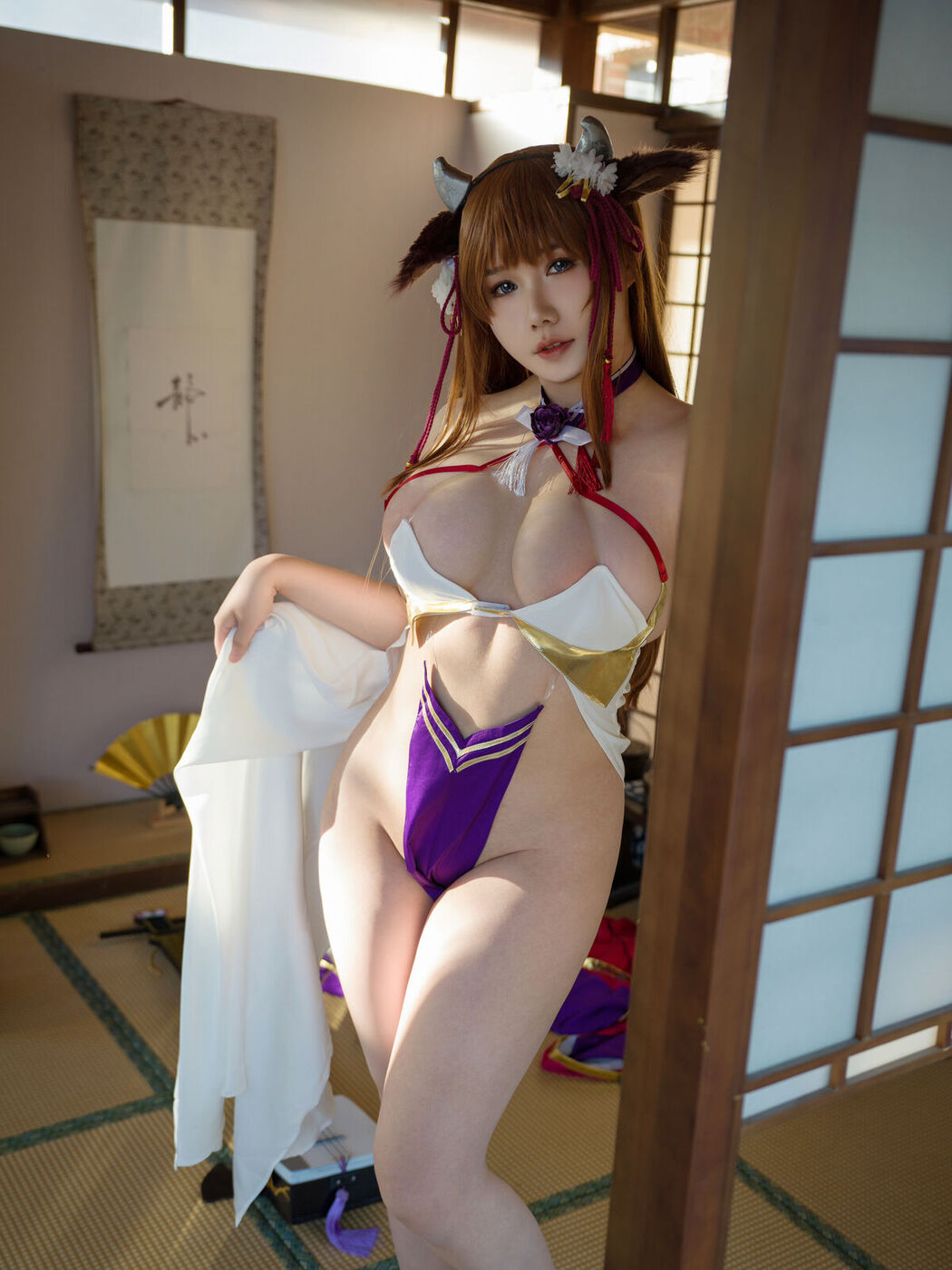 Coser@麻花麻花酱 &#8211; 碧蓝航线 樫野 牛牛 (29P &#8211; 1V)