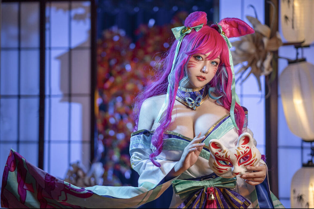 Coser@Kaneko_咔喵 – 英雄联盟 灵魂莲华 阿狸 (17P – 1V)