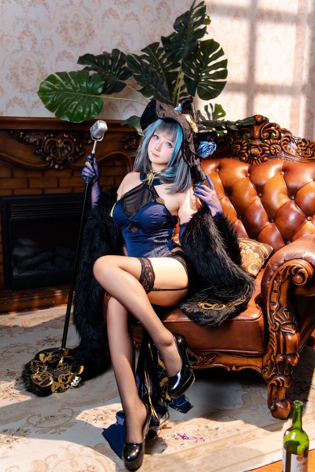 Coser@喜欢爱理吗 – 柴郡旗袍 (37P)