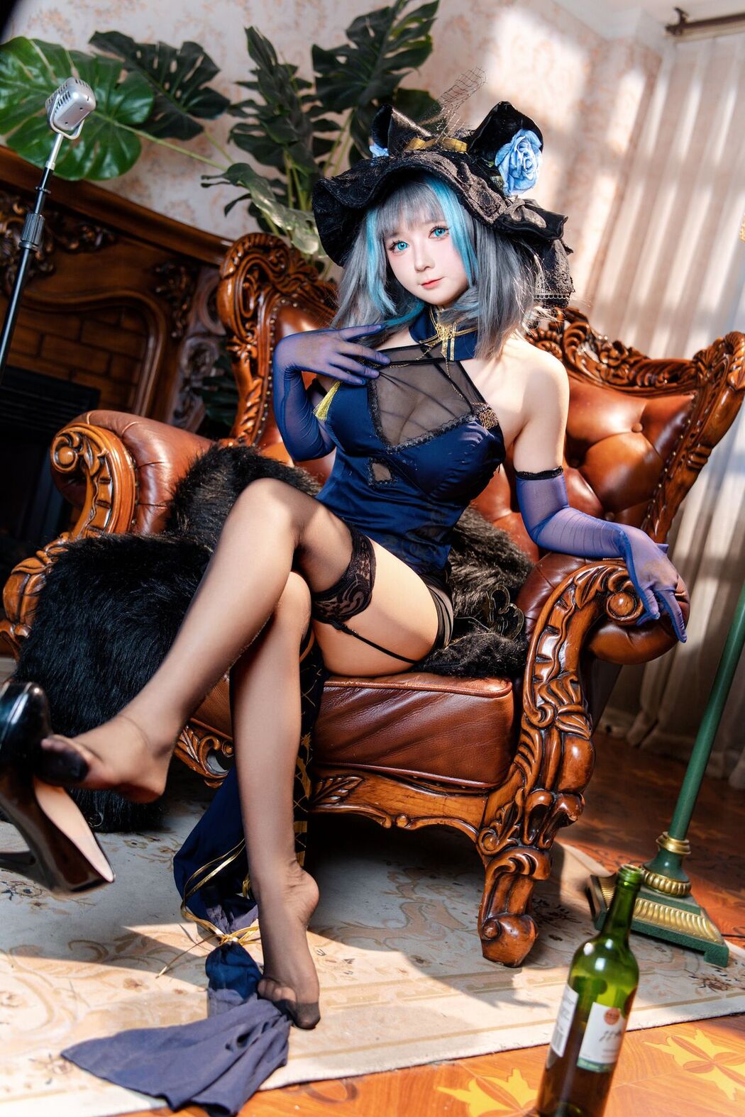 Coser@喜欢爱理吗 – 柴郡旗袍 (37P)