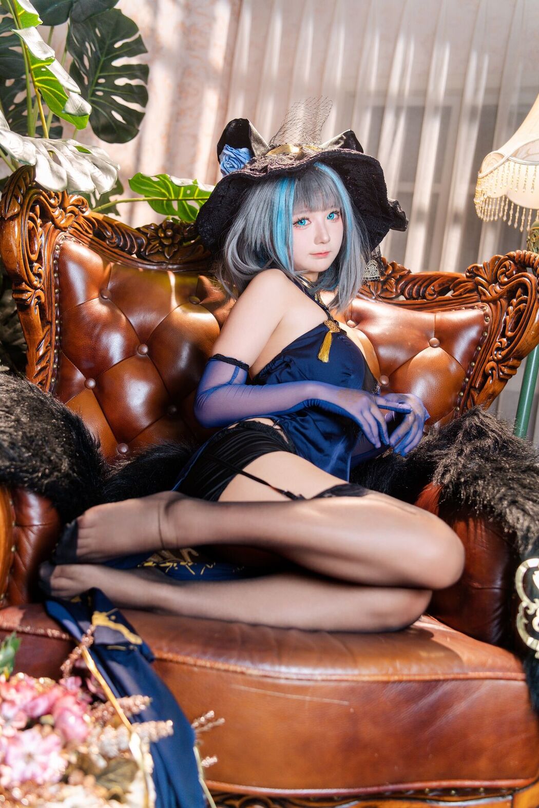 Coser@喜欢爱理吗 – 柴郡旗袍 (37P)