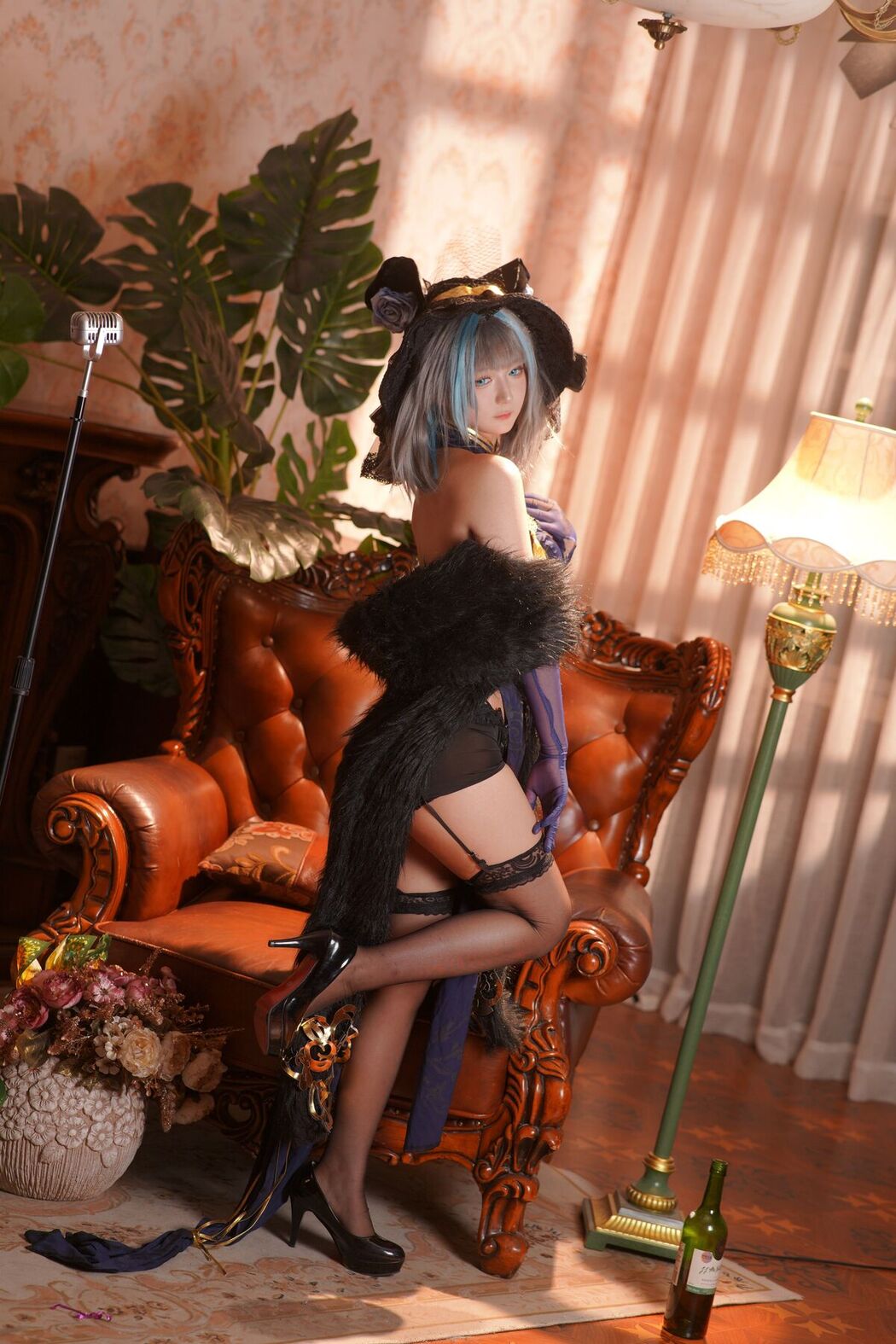 Coser@喜欢爱理吗 – 柴郡旗袍 (37P)