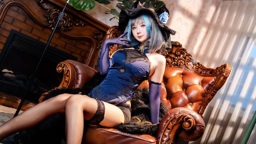 Coser@喜欢爱理吗 – 柴郡旗袍 (37P)