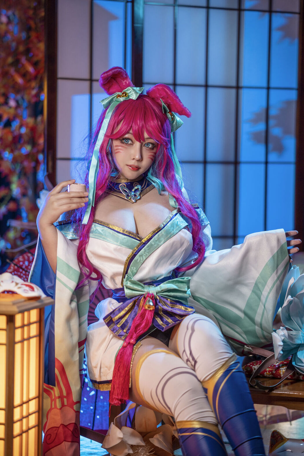 Coser@Kaneko_咔喵 – 英雄联盟 灵魂莲华 阿狸 (17P – 1V)