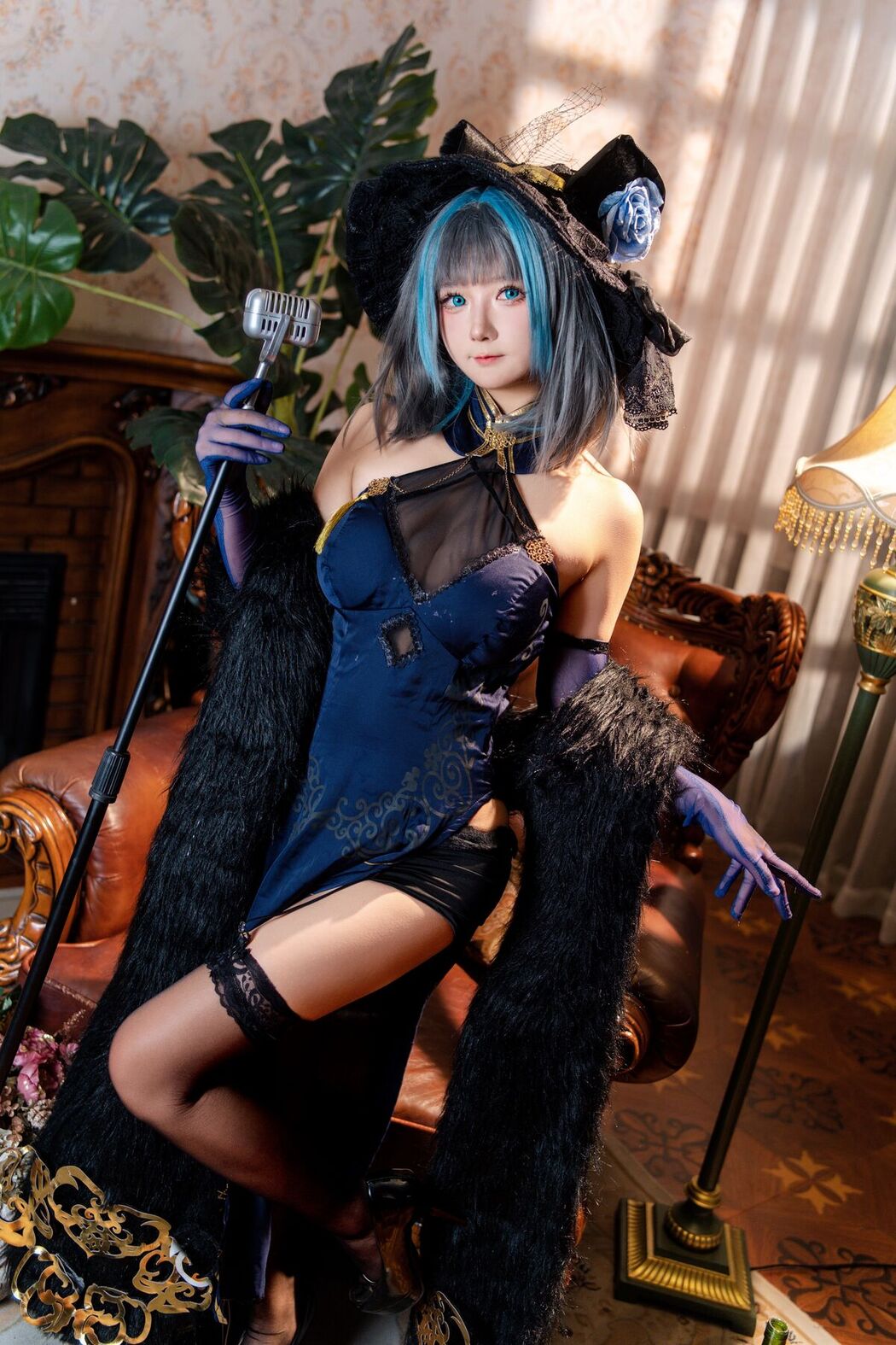 Coser@喜欢爱理吗 – 柴郡旗袍 (37P)