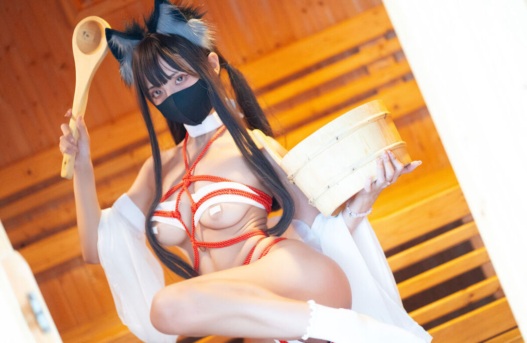 Coser@职业奶妈三水子 &#8211; 束缚巫女 (56P)
