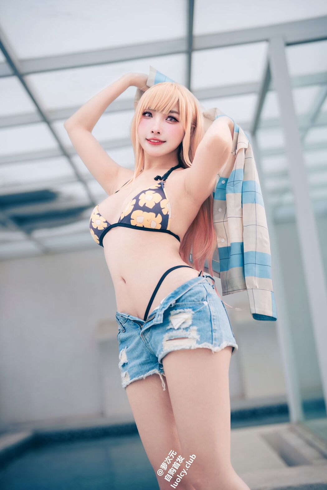 Coser@慕慕Momo &#8211; Marin 海夢 &#8211; Ver.泳裝 (62P &#8211; 3V)