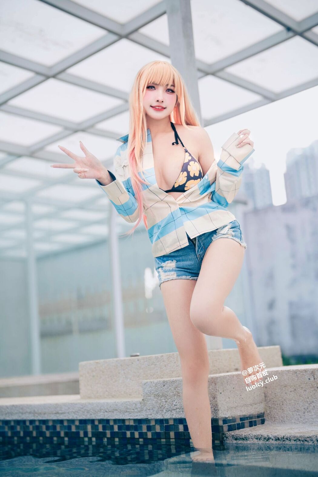 Coser@慕慕Momo &#8211; Marin 海夢 &#8211; Ver.泳裝 (62P &#8211; 3V)