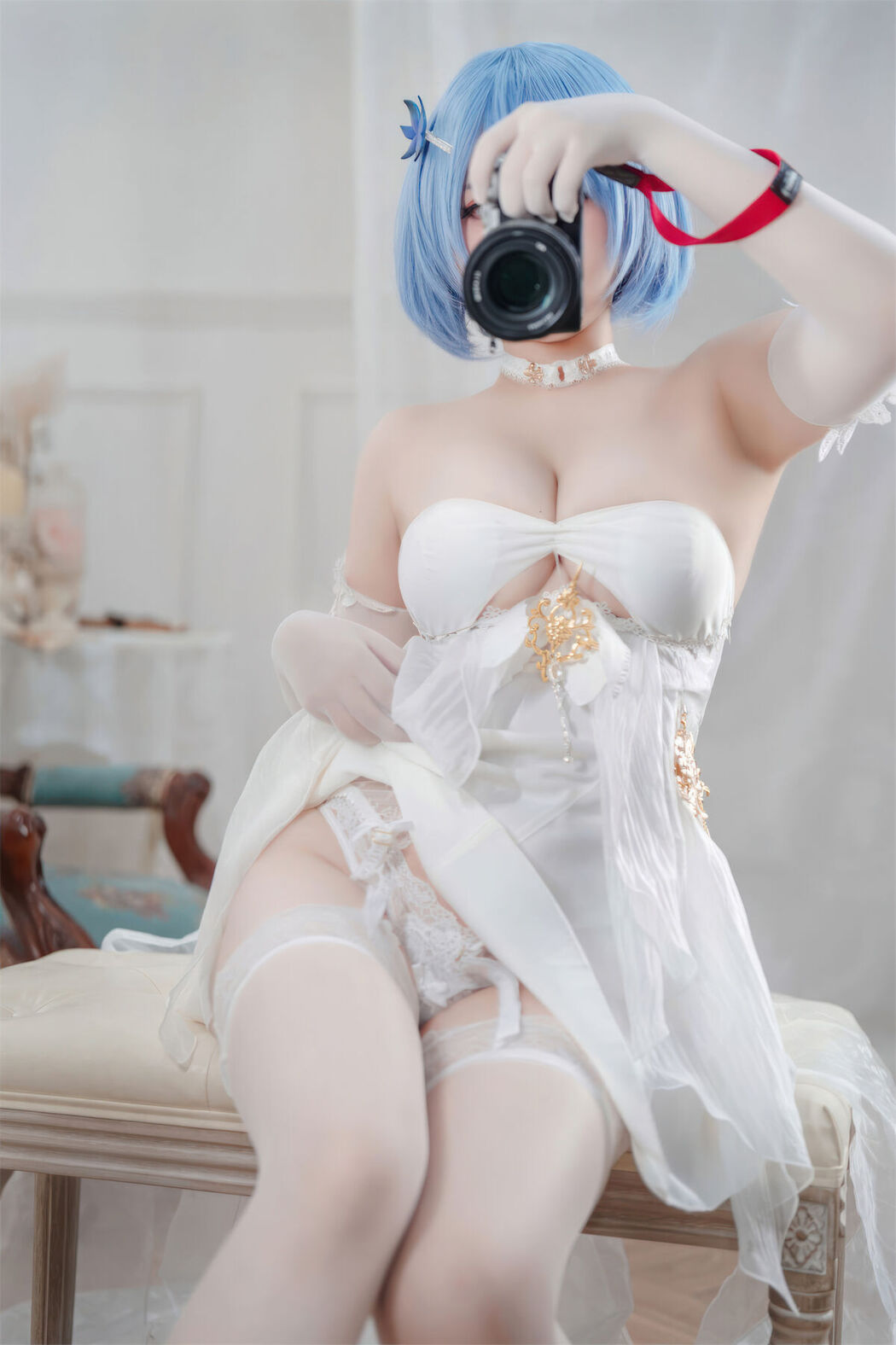 Coser@半半子 &#8211; 碧蓝航线 恰巴耶夫 白骑兵的旋律 礼服 (64P &#8211; 2V)